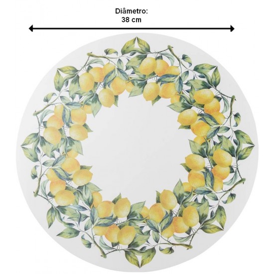 Lugar 38cm Americano Limão Siciliano Plástico